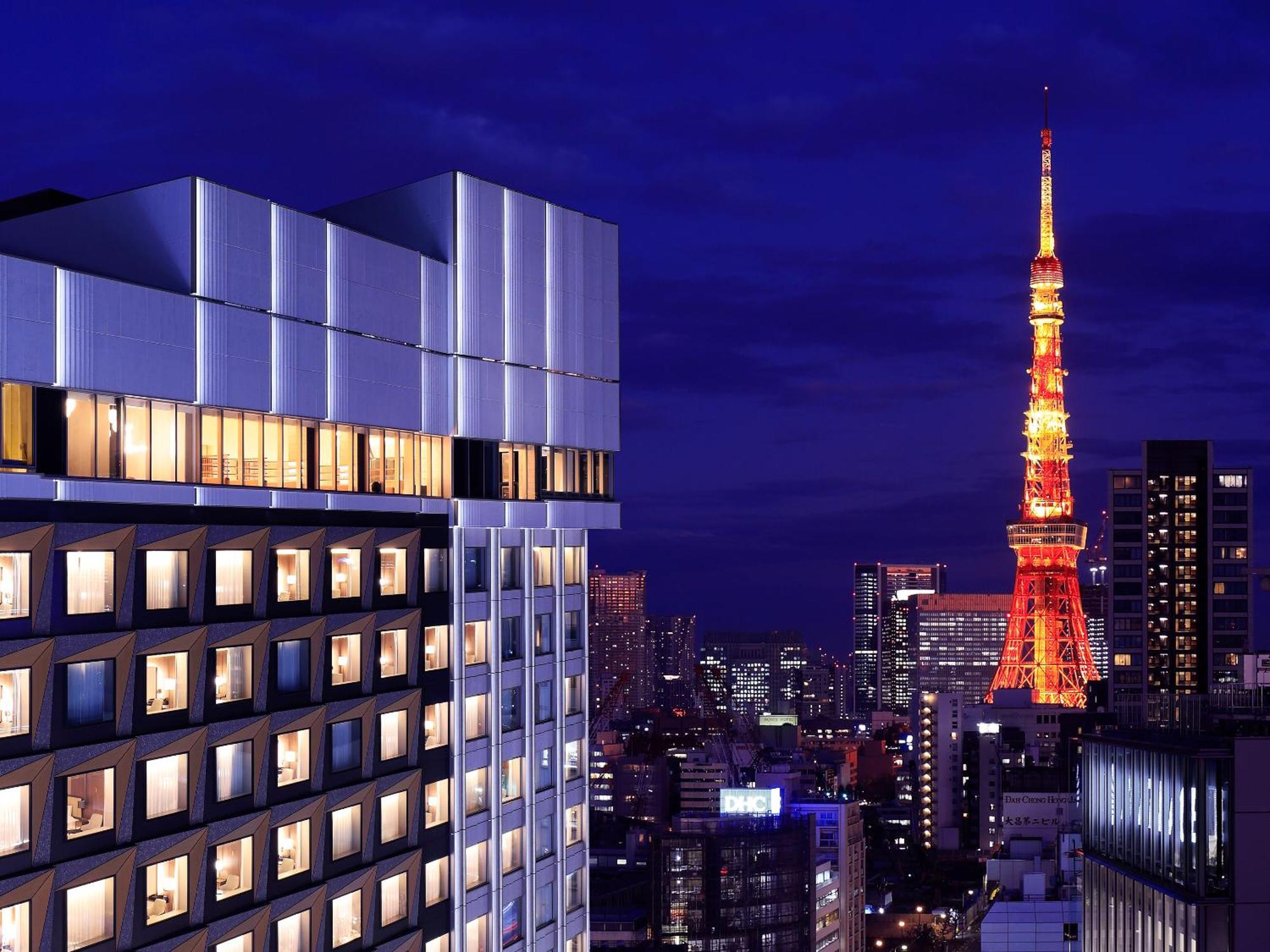 Mitsui Garden Hotel Roppongi Tokyo Premier Exteriör bild The hotel at night