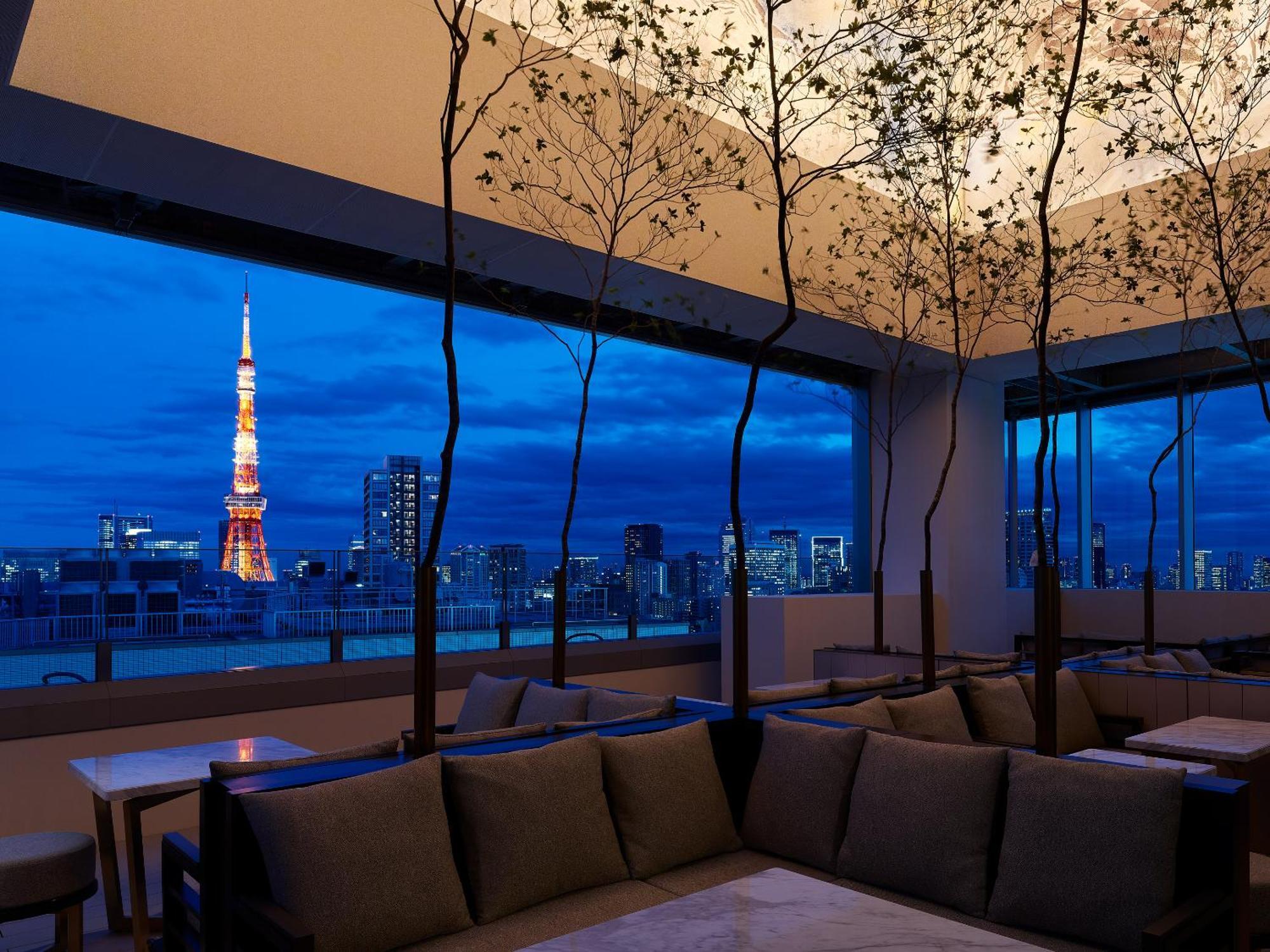 Mitsui Garden Hotel Roppongi Tokyo Premier Exteriör bild View from the Sky Bar