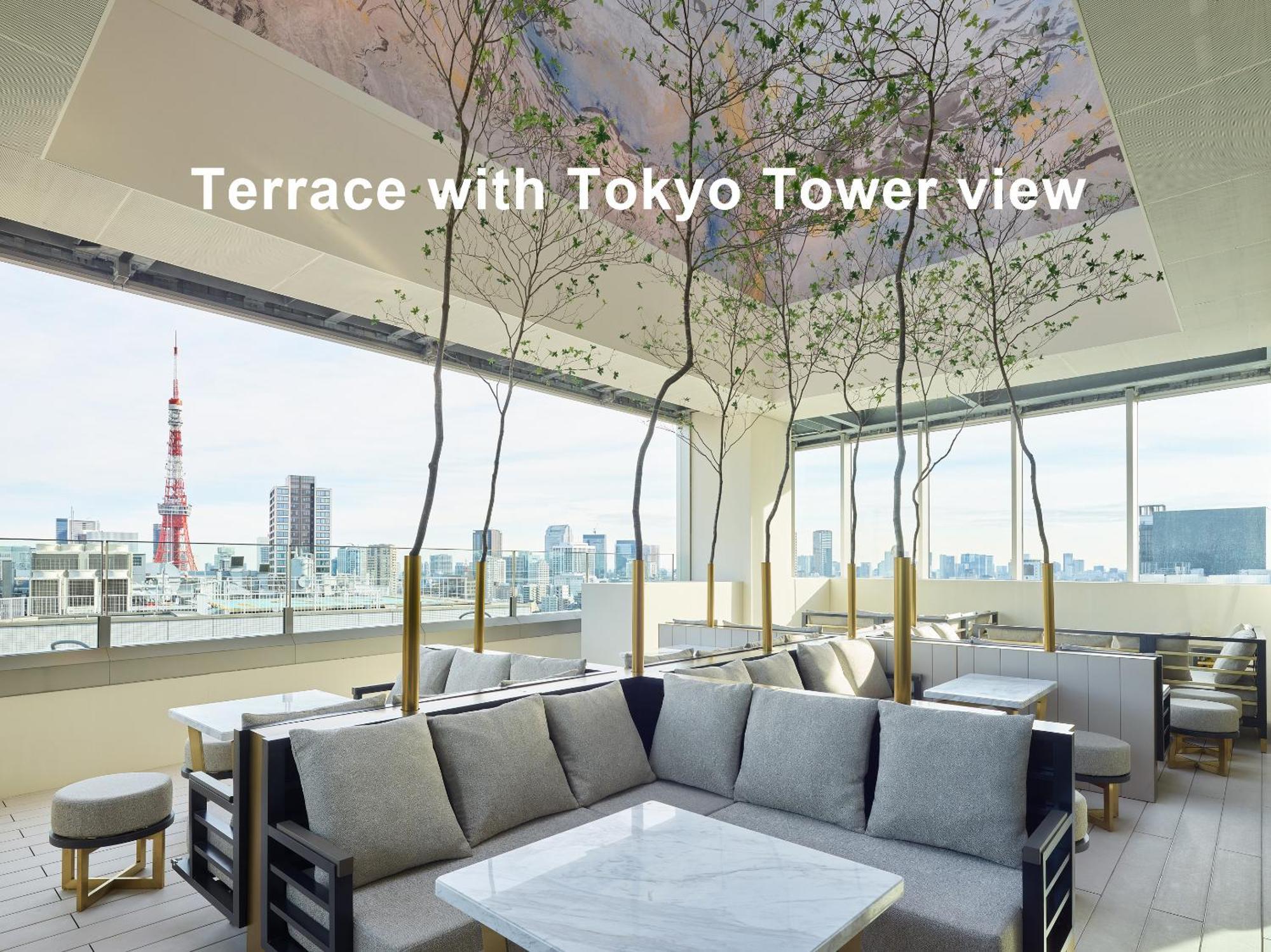Mitsui Garden Hotel Roppongi Tokyo Premier Exteriör bild Terrace with Tokyo Tower view